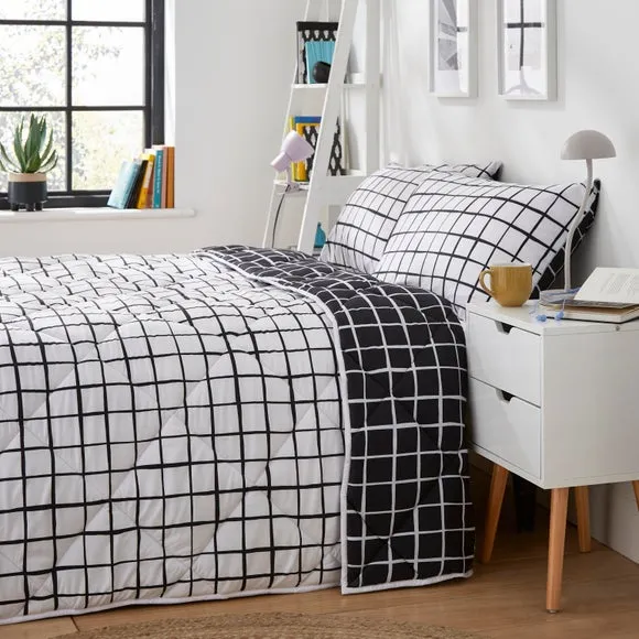 10.5 Tog Coverless Duvet Set - White, Polyester