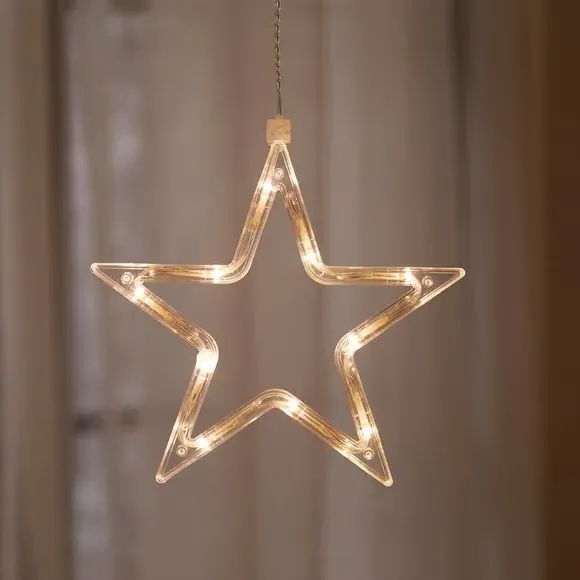 116 LED String Lights Star & Moon - Clear