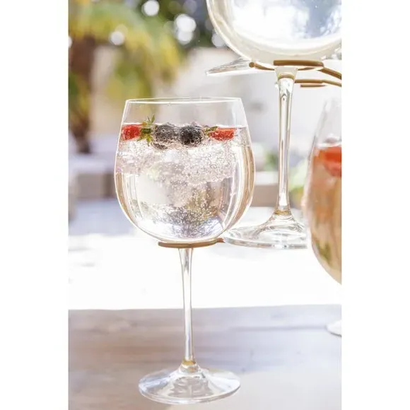 12-Glass Cocktail Tree Stand - Black, Metal