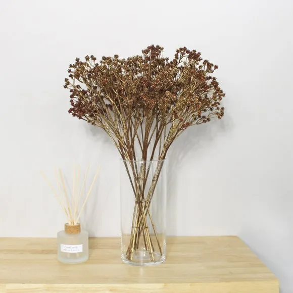 12-Pack Artificial Gypsophila Stems - Bronze image