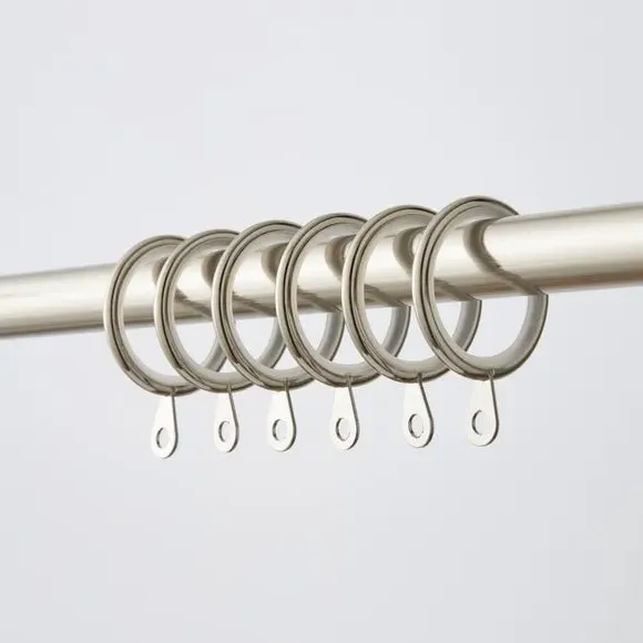 12-Pack Curtain Rings - Steel, Metal