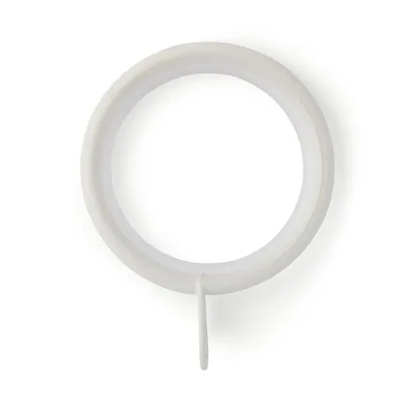 12-Pack Curtain Rings - White, Metal