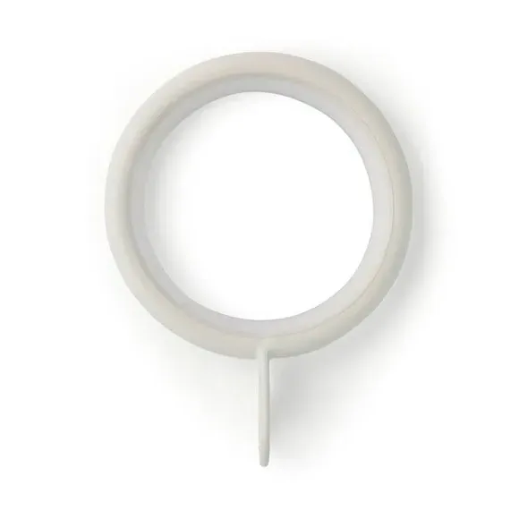 12-Pack Curtain Rings - White, Metal