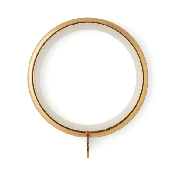 12-Pack Curtain Rings with Lining - Antique Gold