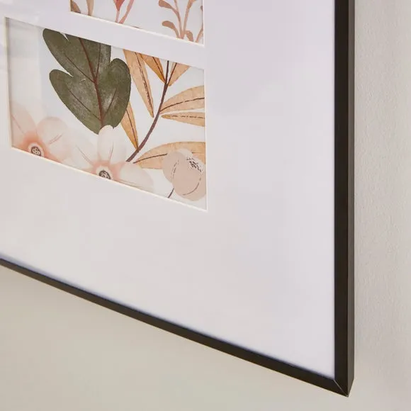 12-Photo Multi Frame with Slim Profile - Black, Metal