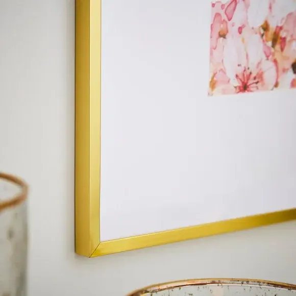 12-Photo Multi Frame with Slim Profile - Gold, Metal