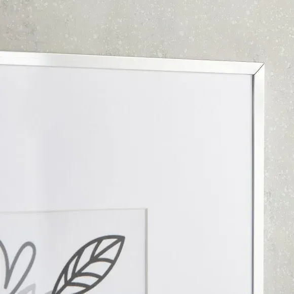 12-Photo Multi Frame with Slim Profile - Silver, Metal