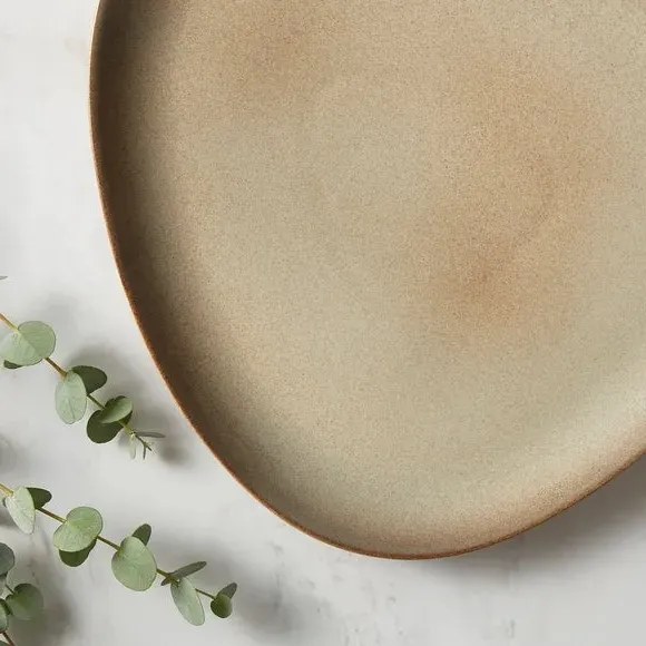 12-Piece Dinner Set - Brown, Stoneware