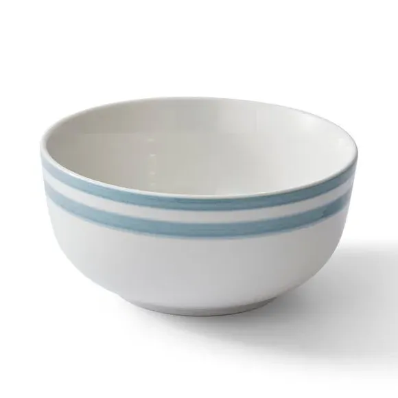 12-Piece Dinner Set Hand-Painted - Blue, Porcelain