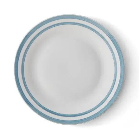 12-Piece Dinner Set Hand-Painted - Blue, Porcelain