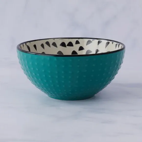 12-Piece Dinner Set - Teal, Stoneware