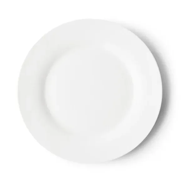 12-Piece Dinner Set with Rim Design - White
