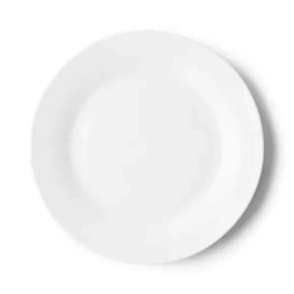 12-Piece Dinner Set with Rim Design - White
