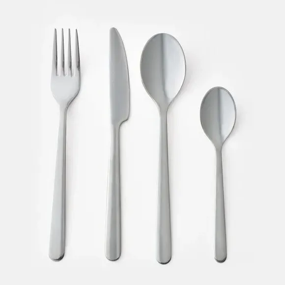16 Piece Cutlery Set - Silver, Stainless Steel