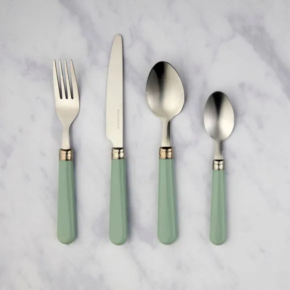 16-Piece Cutlery Set - Teal, Stainless Steel image