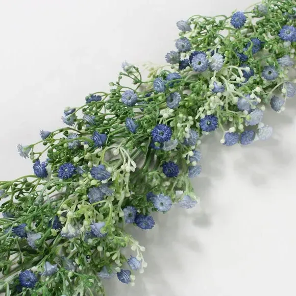 180cm Artificial Garland - Blue, Gypsophila