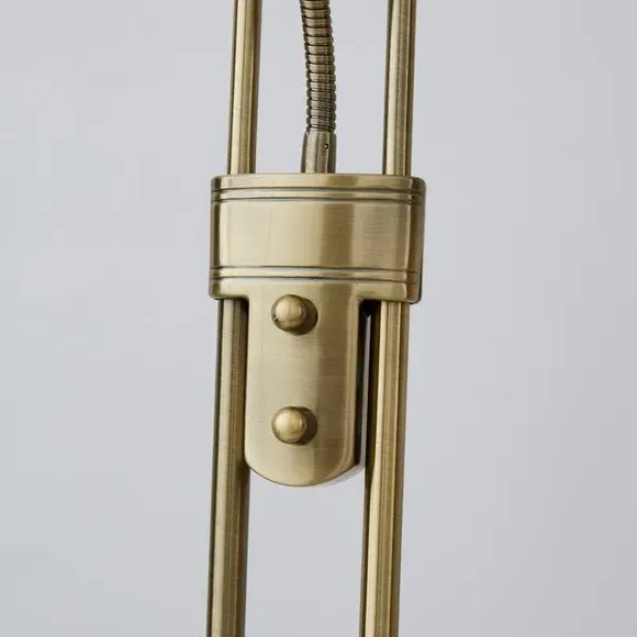 2-Arm Floor Lamp with LED - Brass