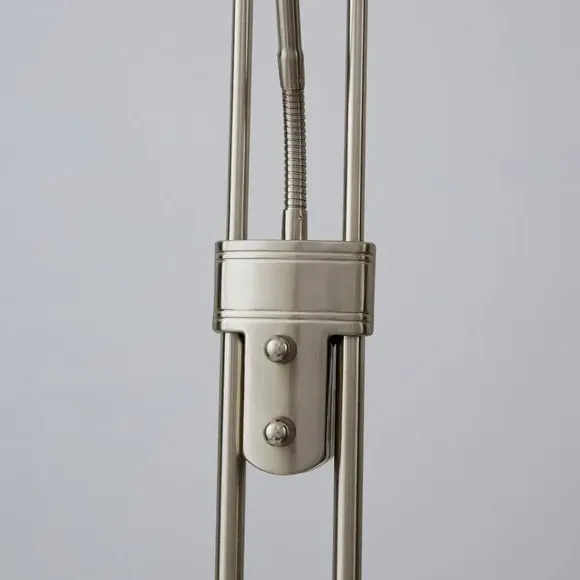 2-Arm Floor Lamp with LED - Chrome