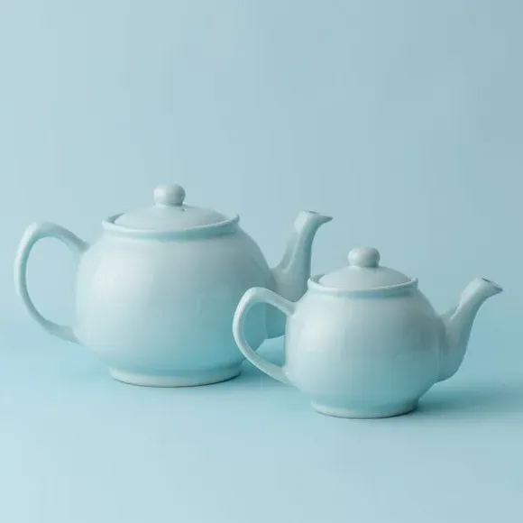 2 Cup Teapot with Non-Drip Spout - Blue, Stoneware