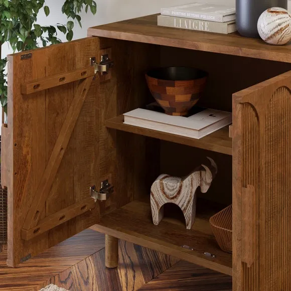 2 Door Small Sideboard - Mango Wood