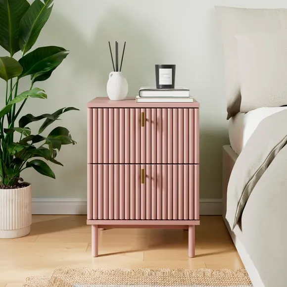 2-Drawer Bedside Table - Blush image