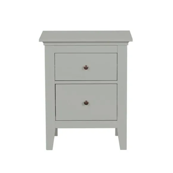 2-Drawer Bedside Table - Grey image