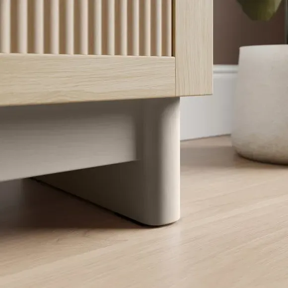2 Drawer Bedside Table - Light Oak Effect