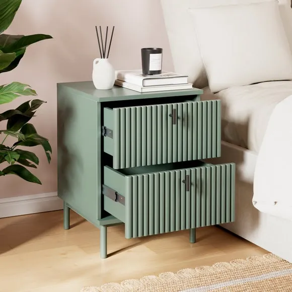 2-Drawer Bedside Table - Lilypad