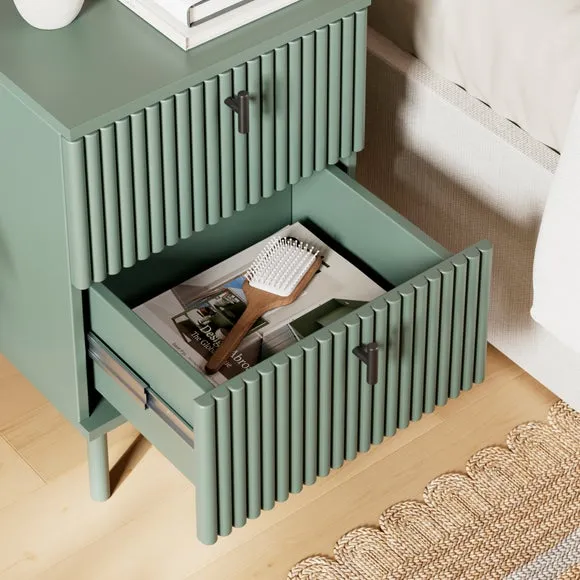 2-Drawer Bedside Table - Lilypad
