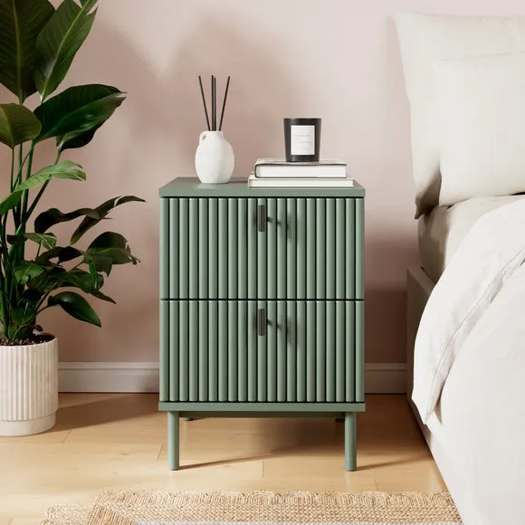 2-Drawer Bedside Table - Lilypad