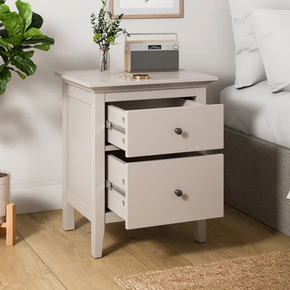 2-Drawer Bedside Table - Natural