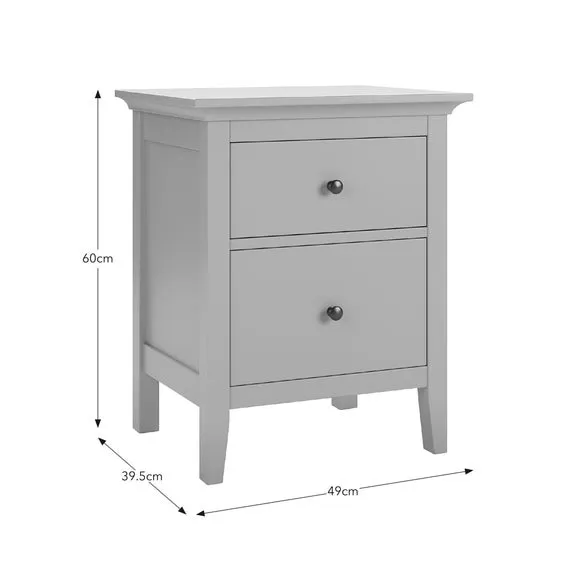 2-Drawer Bedside Table - Natural