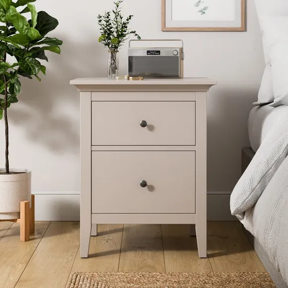 2-Drawer Bedside Table - Natural