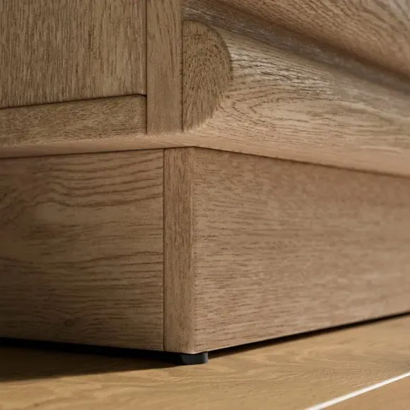 2-Drawer Bedside Table - Oak, Wood