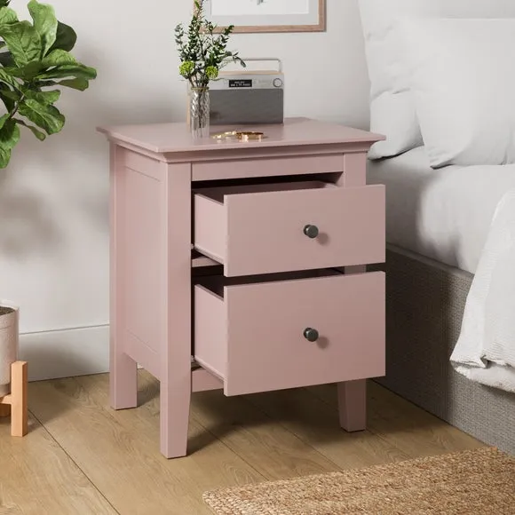 2-Drawer Bedside Table - Pink