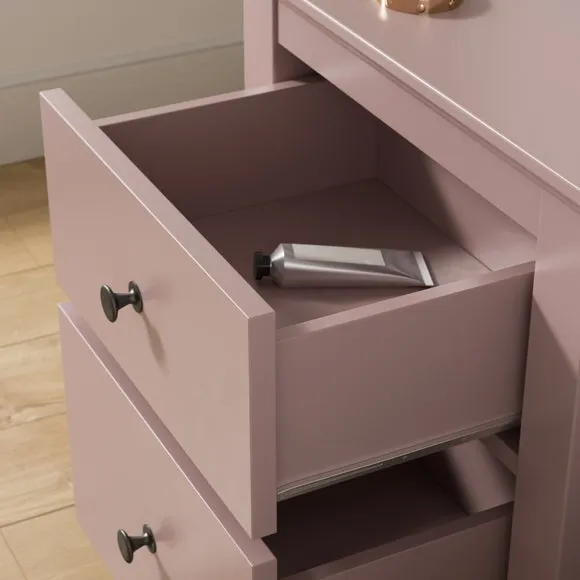 2-Drawer Bedside Table - Pink