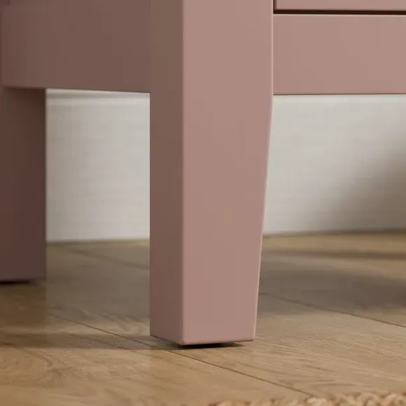 2-Drawer Bedside Table - Pink
