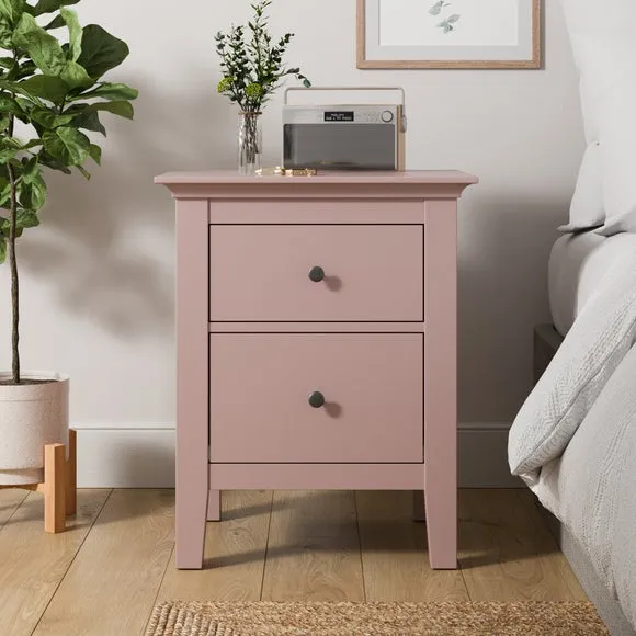 2-Drawer Bedside Table - Pink