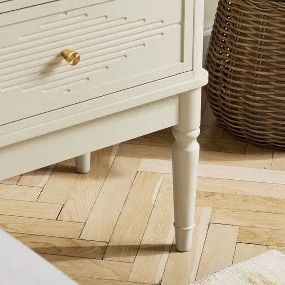 2-Drawer Bedside Table - Stone, Wood