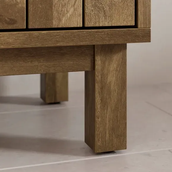 2 Drawer Cabinet - Mango Wood Effect