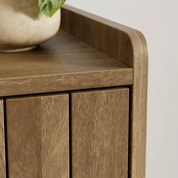 2 Drawer Cabinet - Mango Wood Effect