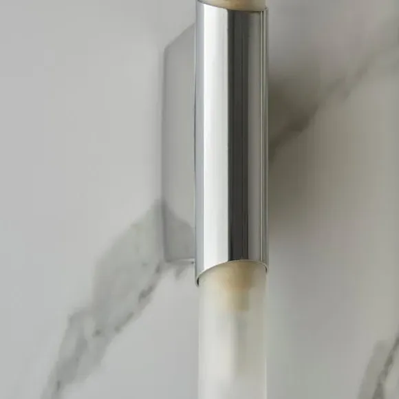 2 Light Bathroom Wall Light - Chrome, Metal