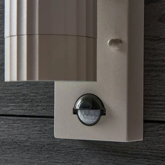 2 Light PIR Outdoor Wall Light - Sandstone