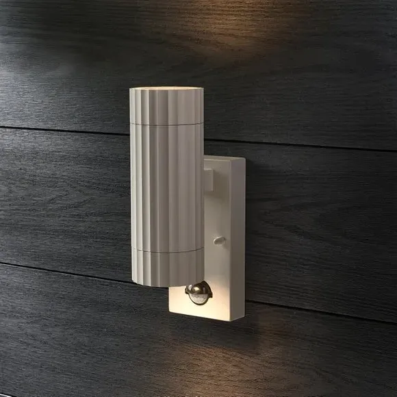 2 Light PIR Outdoor Wall Light - Sandstone