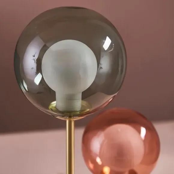 2-Light Table Lamp with Switch - Multicolor