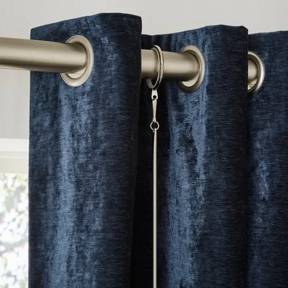 2-Pack Curtain Draw Rods - Nickel, Metal