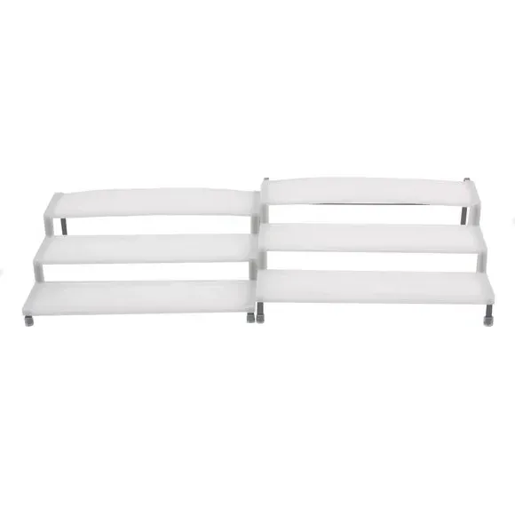 2-Pack Expandable Cupboard Organisers - White image
