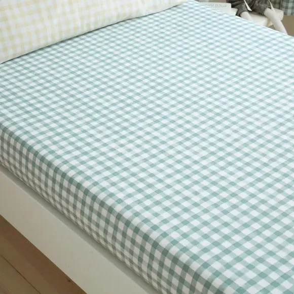 2-Pack Fitted Bed Sheets - Green, Cotton