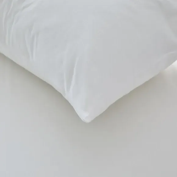 2-Pack Pillow Protectors with Zip - White, Cotton image