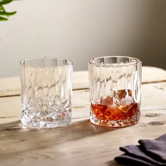 2-Pack Pressed Tumblers - Clear, Glass image